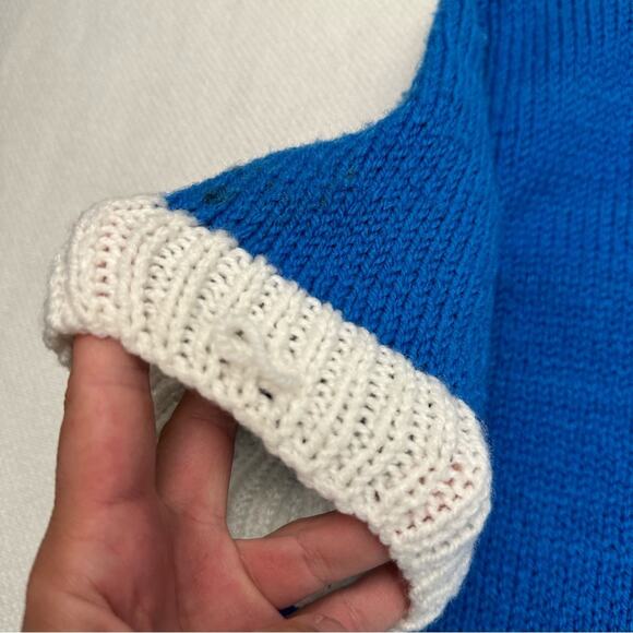 Vintage handmade cropped chunky knit sweater - Picture 8 of 8